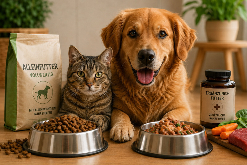 Alleinfutter oder Ergänzungsfutter? Der Unterschied bei Hund und Katze