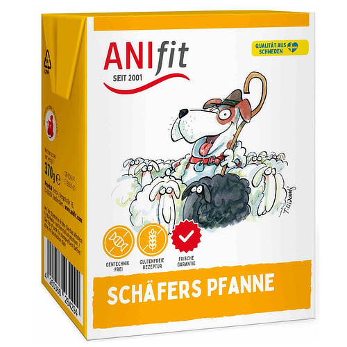 Anifit-Hundefutter im Tetra Pak Schäfers Pfanne