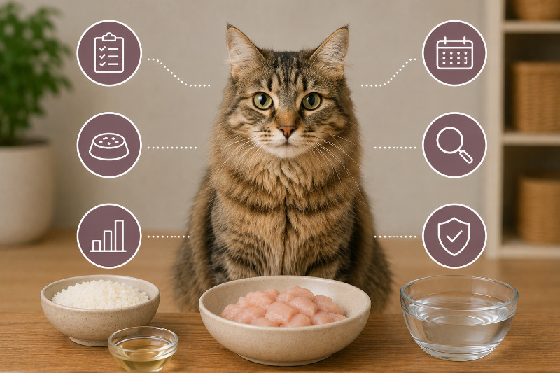 Ausschlussdiät bei der Katze: Anleitung, Ablauf und Dauer