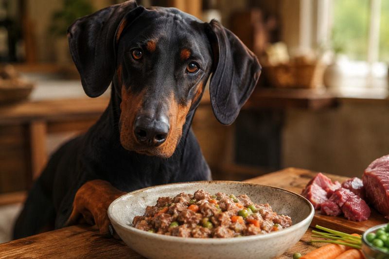 Dobermann Futter: Welches Hundefutter passt?