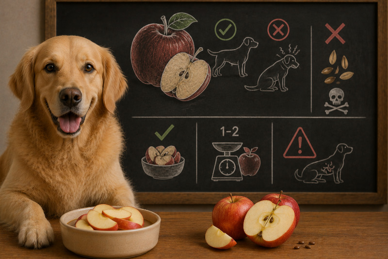 Dürfen Hunde Apfel essen? Das sollten Sie zu Kernen und Menge wissen