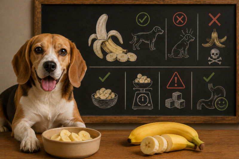 Dürfen Hunde Banane essen? Menge, Zucker und Banane bei Durchfall