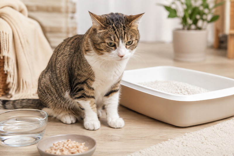 Durchfall bei der Katze: Ursachen, Fütterung und wann zum Tierarzt