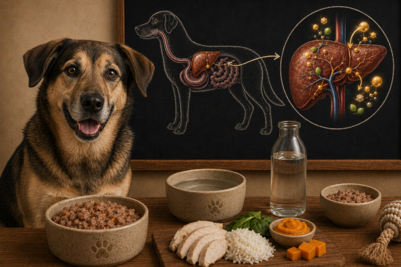 Ernährung bei Lebererkrankungen beim Hund: was die Diät leisten kann