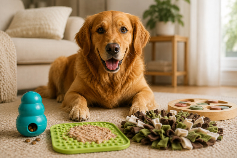 Hunde mit Futter beschäftigen - Schnüffelteppich, Intelligenzspielzeug und mehr