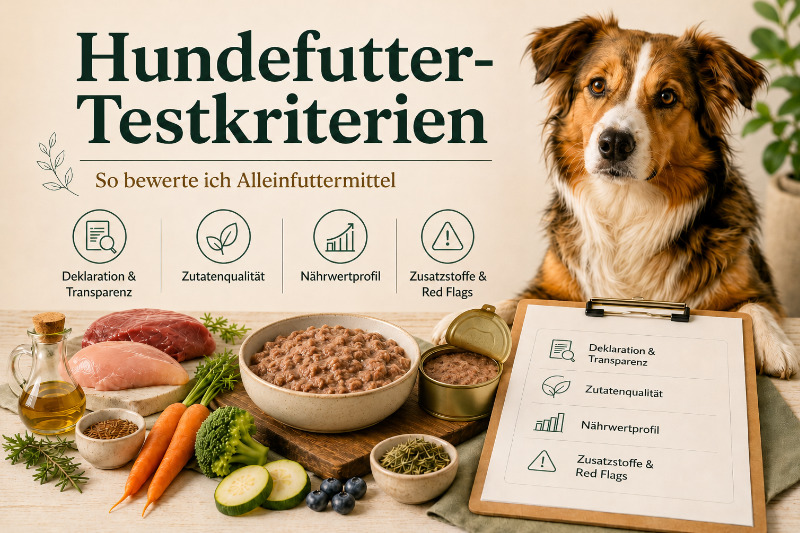 Hundefutter-Testkriterien: So bewerte ich Alleinfuttermittel fr Hunde