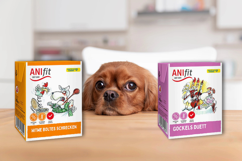 Hundefutter im Tetra Pak