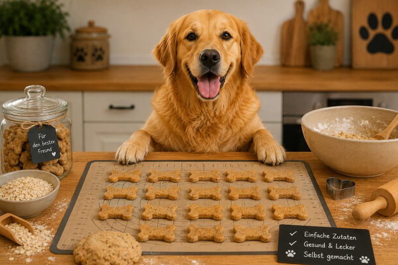 Hundekekse selber backen: Grundrezept zum Ausrollen und Ausstechen