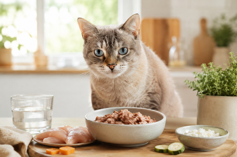 Katze mit empfindlichem Magen: das richtige Futter und Tipps