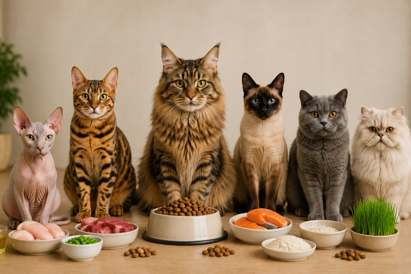 Katzenernährung nach Rasse: Welches Futter passt zu welcher Katze?