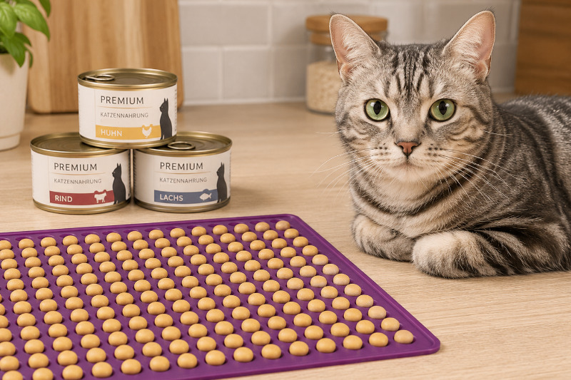 Katzenleckerlis backen in der Backmatte: einfache, fleischbasierte Rezepte