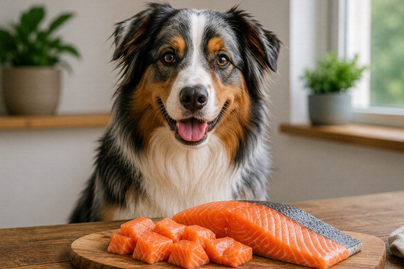 Lachs für Hunde: roh, gegart, Menge und Omega-3