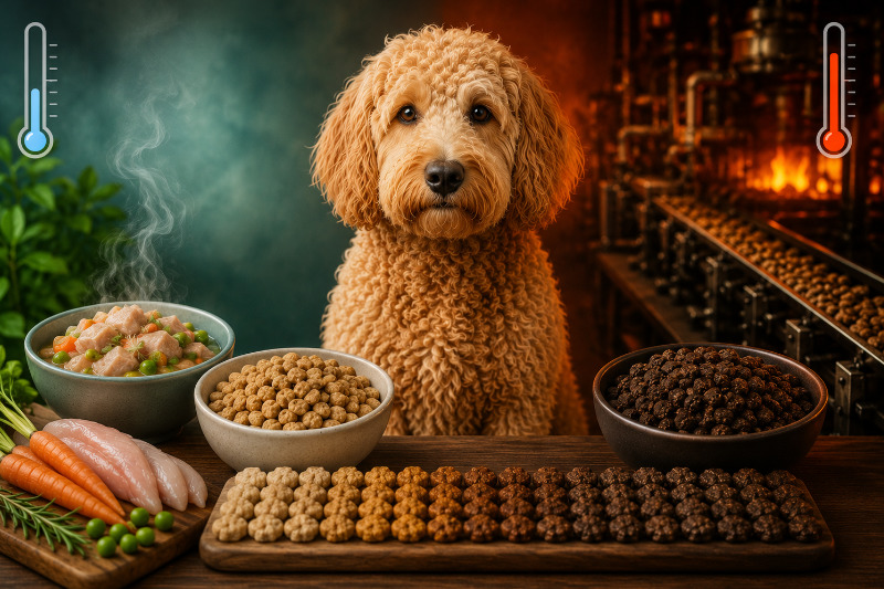 Maillard-Reaktion im Hunde-Trockenfutter: wie Hitze Aminosäuren schlechter verfügbar macht