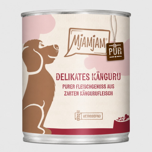 MjAMjAM Purer Fleischgenuss delikates Känguru pur im Hundefutter-Test