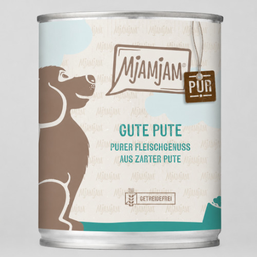 MjAMjAM Purer Fleischgenuss gute Pute pur im Hundefutter-Test