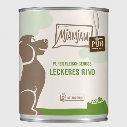 MjAMjAM Purer Fleischgenuss leckeres Rind pur im Hundefutter-Test