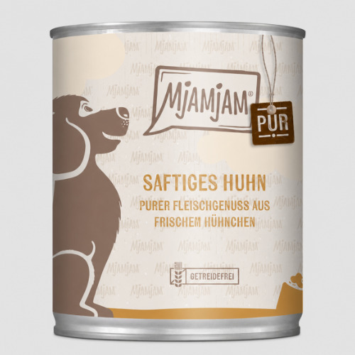 MjAMjAM Purer Fleischgenuss Saftiges Huhn pur im Hundefutter-Test