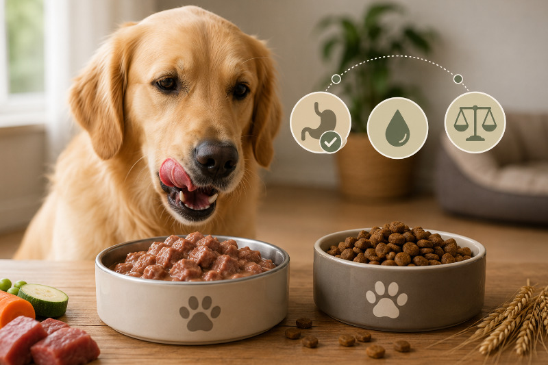 Nassfutter für Hunde: Vorteile, Vergleich mit Trockenfutter und worauf Sie achten sollten