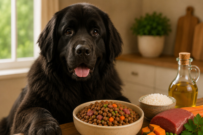 Neufundländer Futter: Welches Hundefutter passt zum Wasserhund?