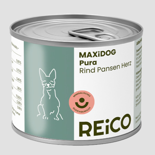 Reico MAXiDOG Pura Rind Pansen Herz im Hundefutter-Test