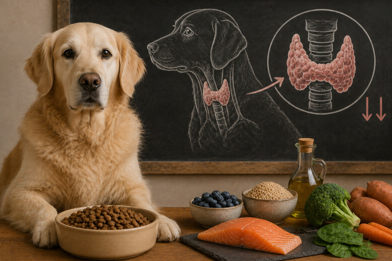 Schilddrüse beim Hund: Ernährung bei Schilddrüsenunterfunktion