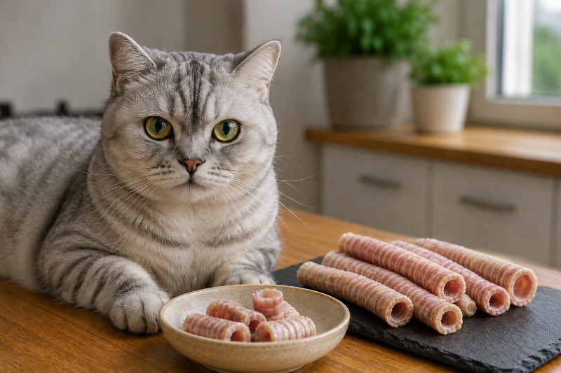 Strossen für Katzen: knorpeliger Kausnack aus der Luftröhre
