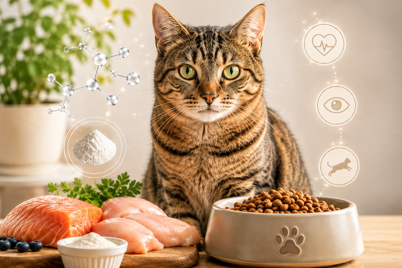 Taurin im Katzenfutter: Warum es lebenswichtig ist