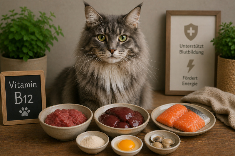 Vitamin B12 für Katzen: Bedarf, Mangel und Quellen